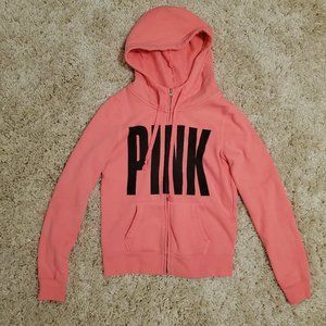 PINK by Victoria's Secret Hot Pink Zip Up Hoodie
